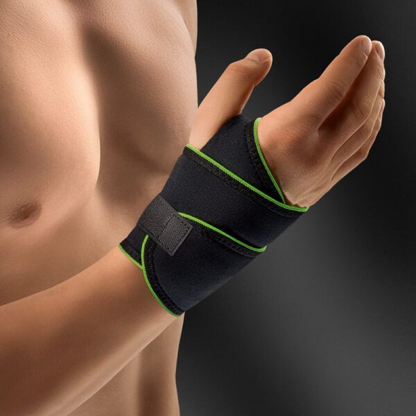 1410SP Bort ActiveColor Polsbandage Zwart-groen